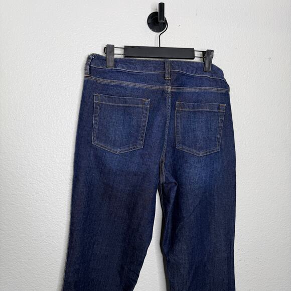 New York & Company Womens Jeans Size 10 Low Rise Bootcut Curvy Dark Wash Denim - Picture 11 of 13